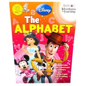 Disney Workbook THE ALPHABET Adventures in Learning Series Letters and Printing